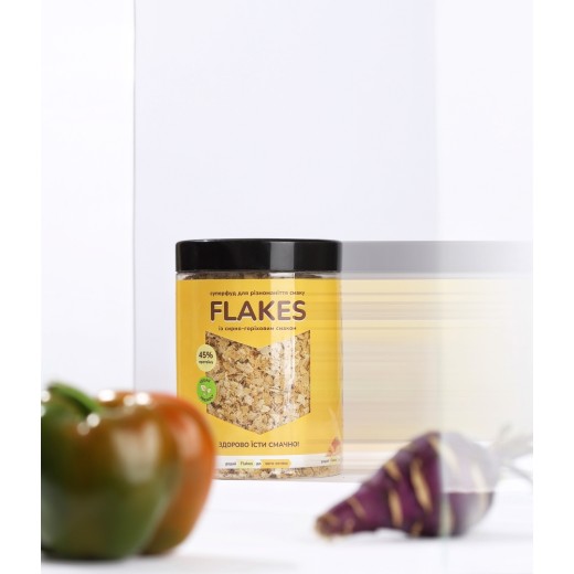 Flakes з сирно-горіховим смаком — дріжджові пластівці 250 г