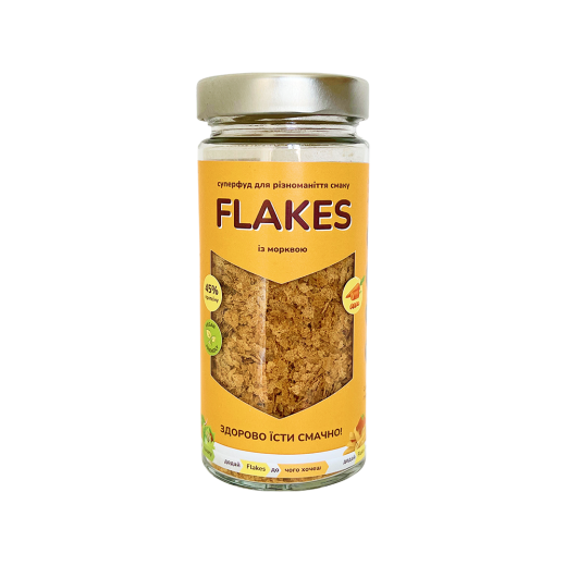 Flakes з морквою — дріжджові пластівці 80 г