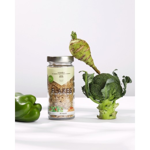 Flakes з сирно-горіховим смаком — дріжджові пластівці 80 г