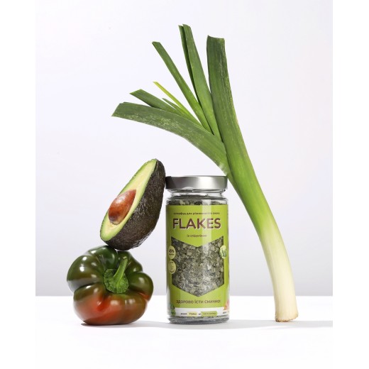 Flakes зі спіруліною — дріжджові пластівці 80 г