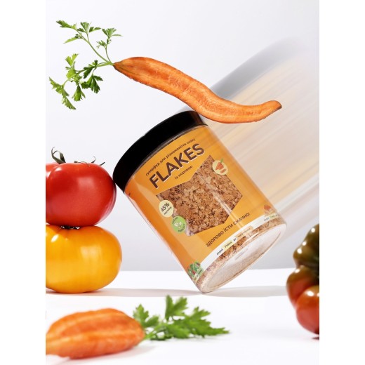 Flakes з морквою — дріжджові пластівці 250 г