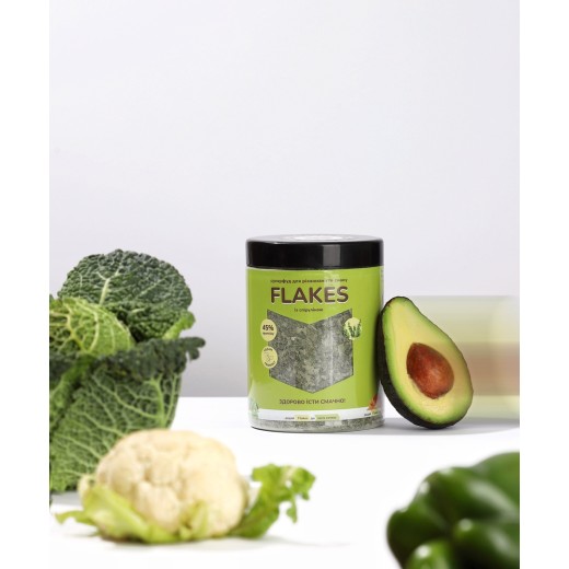 Flakes зі спіруліною — дріжджові пластівці 250 г