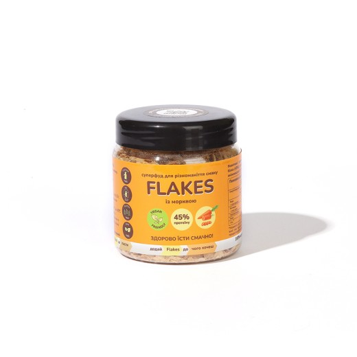 Flakes з морквою — дріжджові пластівці 50 г