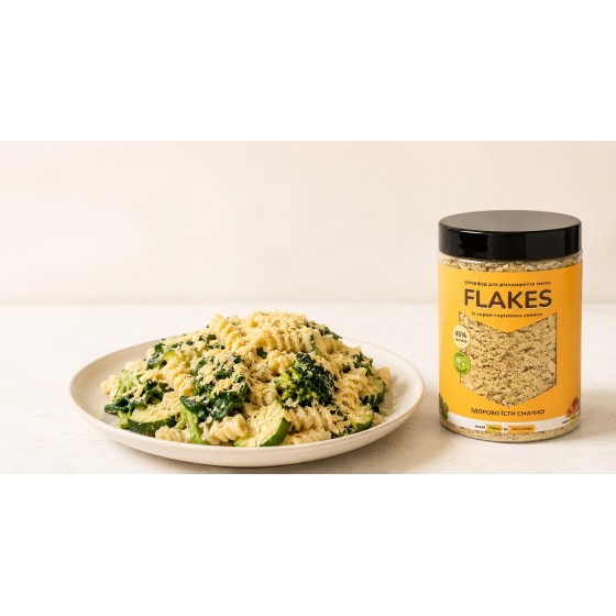 Паста з броколі, цукіні та Flakes