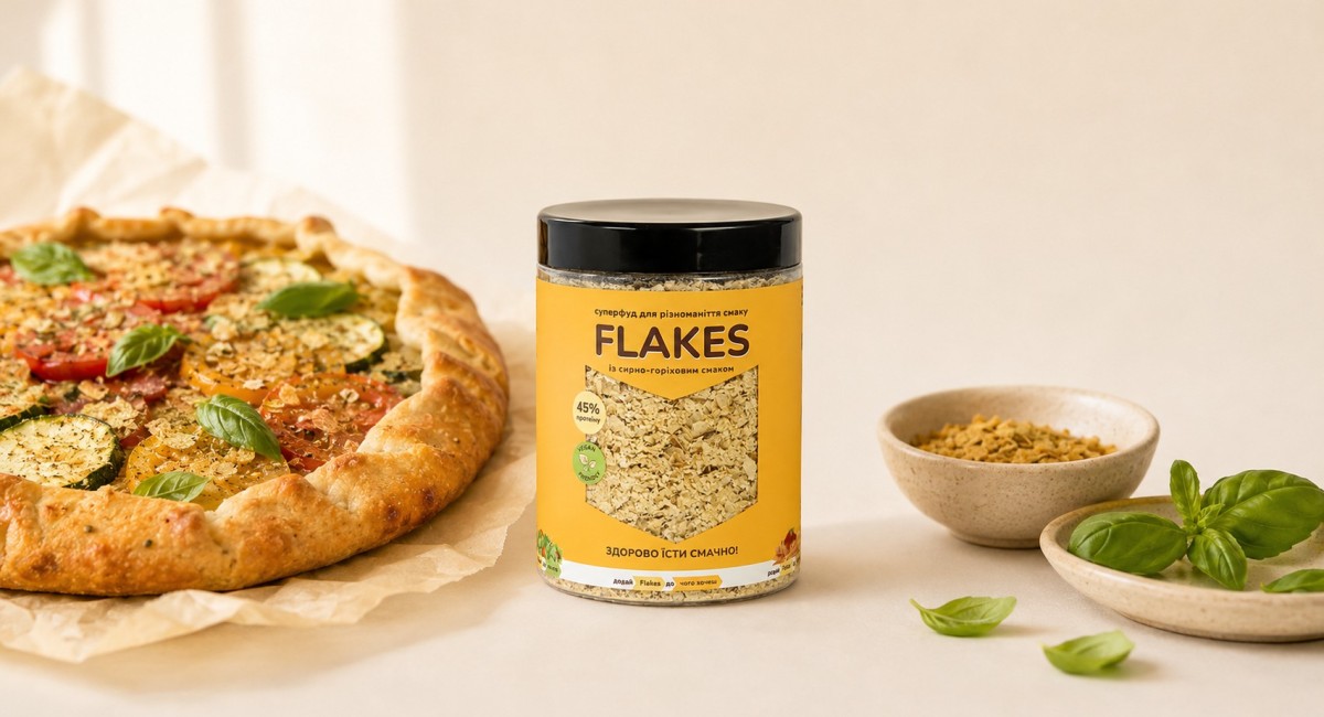 Овочева галета з цукіні, помідорами та Flakes