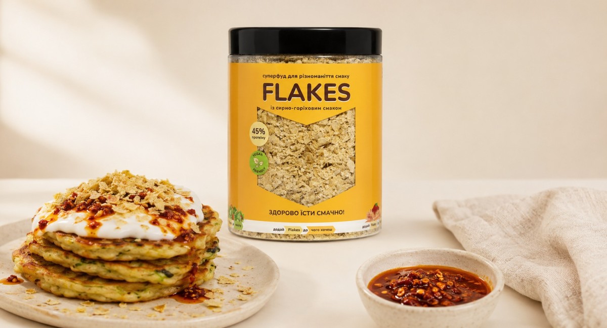 Солоний сніданок: панкейки з чилі-маслом та Flakes
