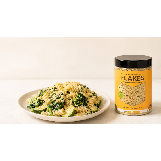 Паста з броколі, цукіні та Flakes