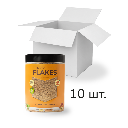 Ящик Flakes із морквою 250 г, 10 шт