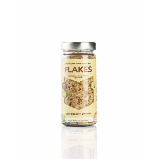 Flakes з середземноморськими травами — дріжджові пластівці 80 г