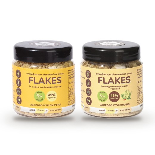 Набір Flakes 50 г: сирно-горіхові та трави для сніданків