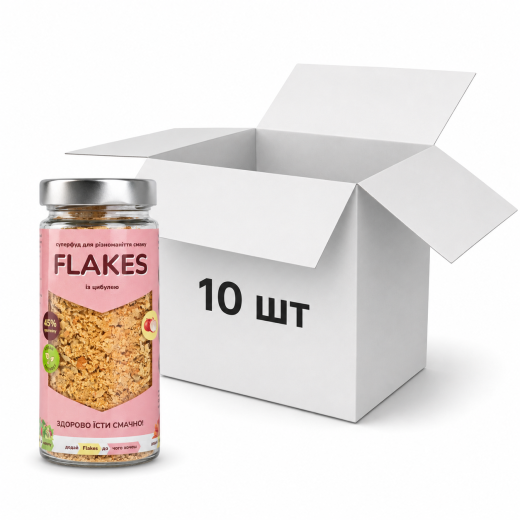 Ящик Flakes із цибулею 80 г, 10 шт