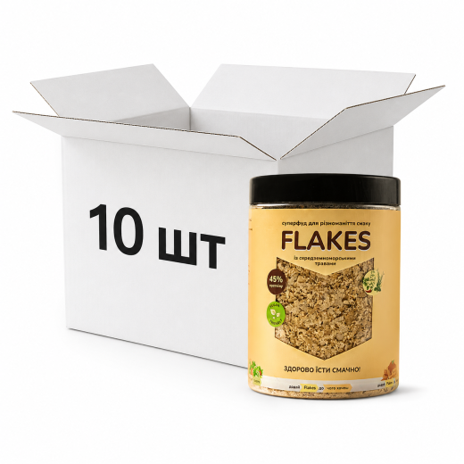 Ящик Flakes із середземноморськими травами 250 г, 10 шт