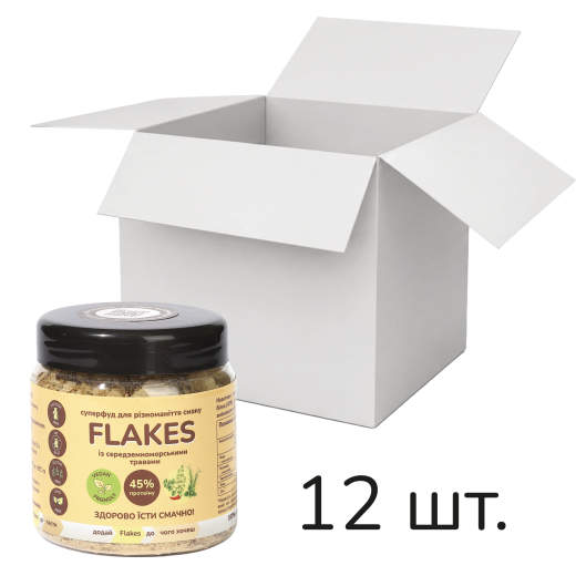 Ящик Flakes із середземноморськими травами 50 г, 12 шт