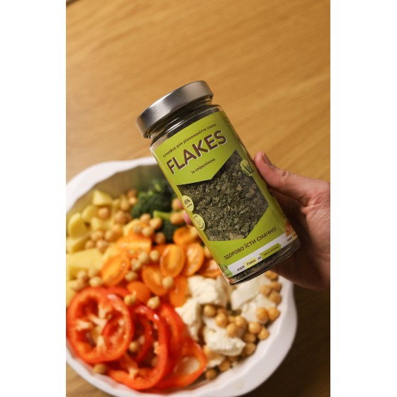 Запечені овочі з Flakes зі спіруліною — простий рецепт корисної страви