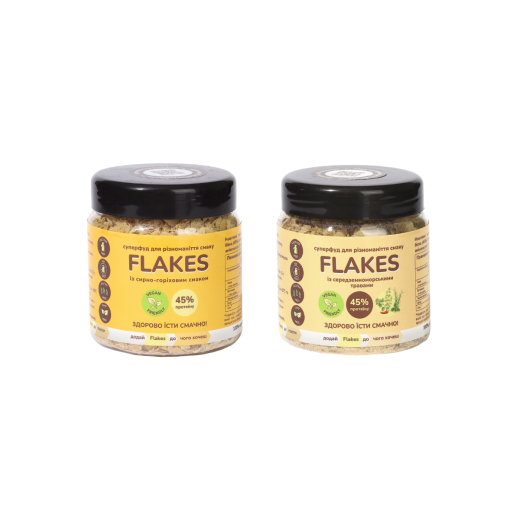 Набір Flakes 50 г: сирно-горіхові та трави для сніданків