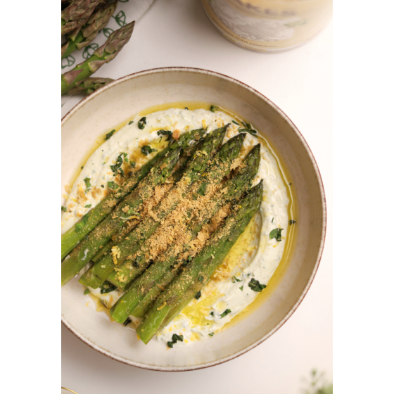 Спаржа з сирною намазкою та Flakes — легкий і корисний рецепт