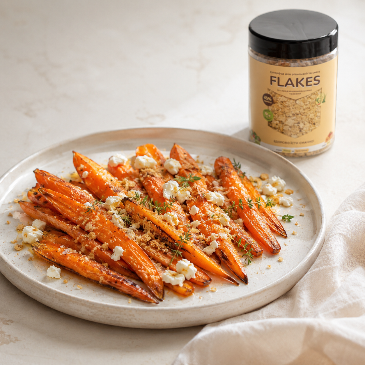 Запечена морква з Flakes